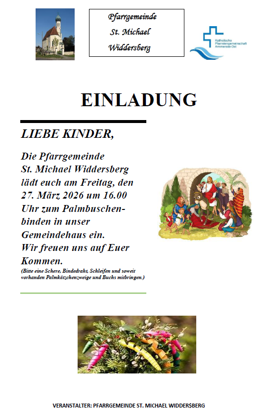 Palmbuschenbinden in Widdersberg